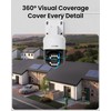 ZOSI 4K 8MP PoE Outdoor Surveillance Camera, 355°/140° Swivel, AI