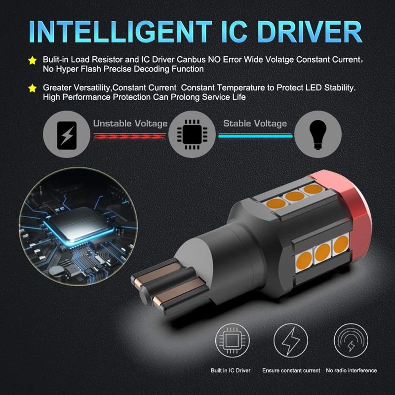 MAXGTRS 921 912 LED Bulb 3030 SMD Chip with Condenser