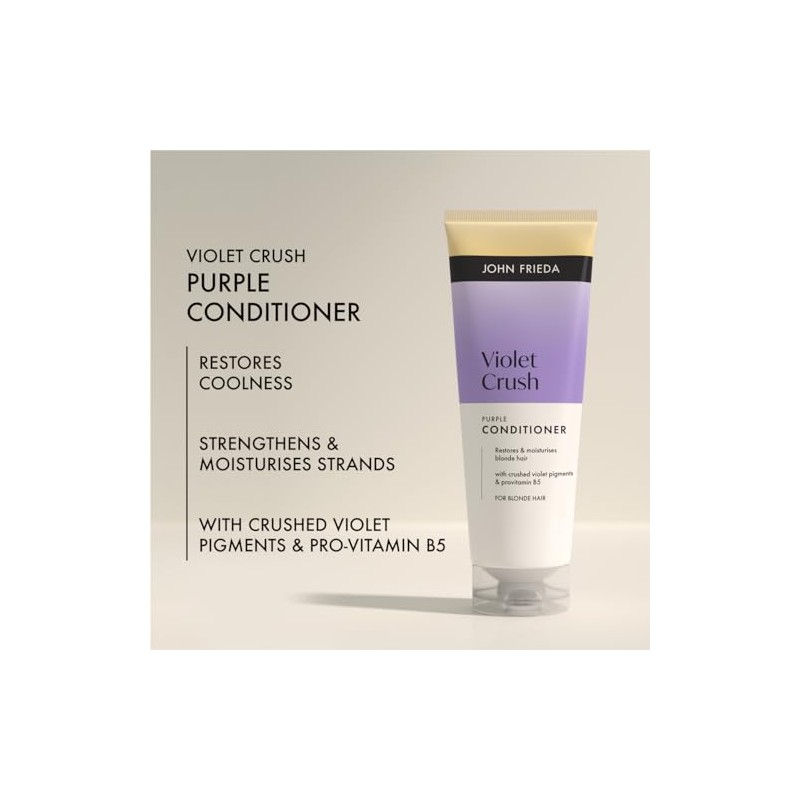 John Frieda Violet Crush Purple Conditioner 250ml. Blonde Hair Toning