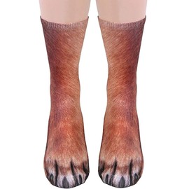 Folouse Animal Paw Socks Christmas Stocking Stuffers for Adults Women Gag Gifts Funny White Elephant Gifts for Adults