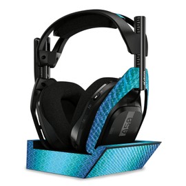 MightySkins Carbon Fiber Skin Compatible with Astro A50 Wireless Headphones + Base Station (Gen 4) - Blue Vintage | Protective, Durable Textured Carbon Fiber Finish | Easy to Apply | Made in The USA
