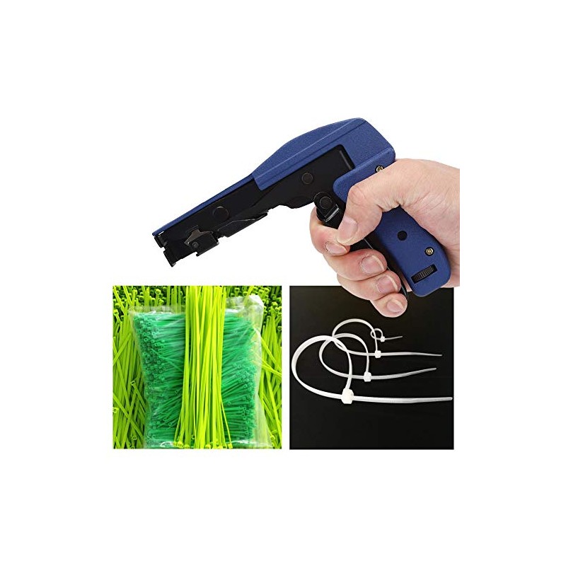 Ocean Blue Cable Tie Gun Aluminum Nylon Tie Tensor Herramienta