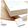 SHOWERORO 4pcs Math Notebooks Coordinate Graph Sheets Precision Grid Lines