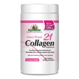 Collagen 21 Hydrolyzed - 1Lb. (16oz.) - Collagen Supplement for Women, Women´s Formula - Strengthens Bones and Skin - 100% Natural Dietary Supplement