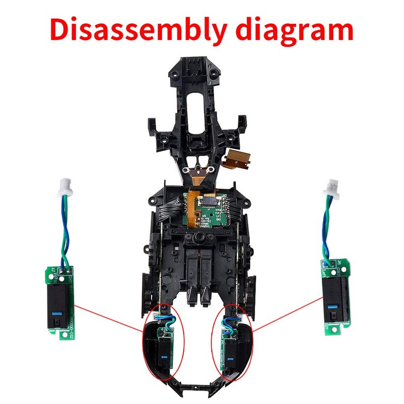 Reemplazo del tablero de botón de mouse viene con micro
