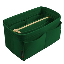 OMYSTYLE Green X-Large Organizer Insert, Felt Tote Bag Organizer Insert with 5 Sizes, Handbag Dividers for Inside Purse, Compatible with Longchamp, Neverful, Speedy and More