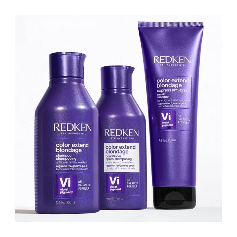 Redken Colour Extend Blondage Kit Anti-Yellow Shampoo 300 ml Conditioner