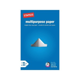Staples 562788 11-Inch X 17-Inch Multipurpose Paper 20 Lbs. 96 Brightness 500/Ream (05033)