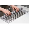 Surpahs Roll-Up Dish Drying Rack, Warm Gray, 20.5" x 13.1",