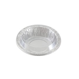 Daikoku Kogyo Aluminum Disposable Cake Pan, Round, Diameter Approx. 12.5 cm, No. 3207-P, 10-Piece Set, with Transparent Lid, Silver