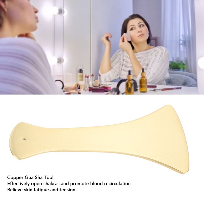 Copper Gua Sha Tool Smooth Surface Portable Stress Release Body