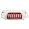 Norpro Rectangle Silicone Roasting Rack, Red, 1 EA (299)