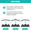 Heavy Duty Trampoline Springs 5.5inch for Trampolines, Stainless Steel Trampolin