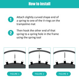 Heavy Duty Trampoline Springs 5.5inch for Trampolines, Stainless Steel Trampolin Replacement Springs 12pcs