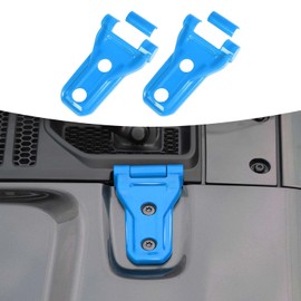 RT-TCZ Hood Hinge Cover Exterior Decoration Kits Accessories for Jeep Wrangler JL JLU and Gladiator JT 2018-2023,Light blue