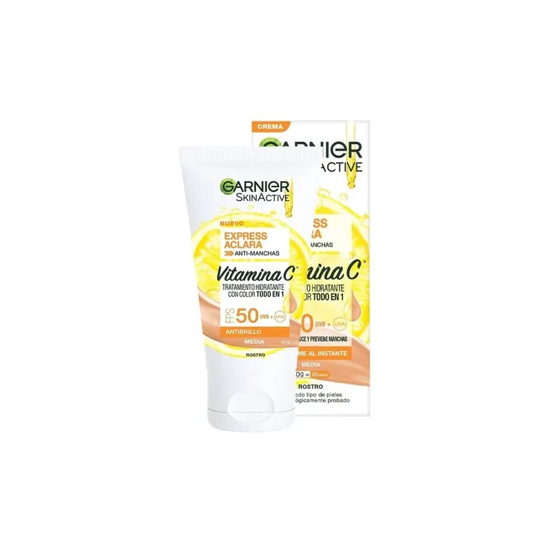 Tratamiento Hidratante Con Color Garnier Skin Active - 40gr