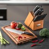 Wood Kitchen Set Knife Set for Kitchen with Block Stainless