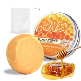 Honig Shampoo Bar - Festes Shampoo mit Gelée Royale, Shampoo Seife für Haarwachstum, Shampoo für Herren & Damen, Nährend, Stärkend und Volumenstärkend Haare