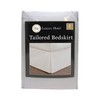 Lux Hotel Bed Skirt Microfiber Tailored Style Classic 14" Drop
