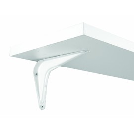 Knape & Vogt John Sterling RP-0026-4X5WT Utility Bracket, White, 4-Inch by 5-Inch