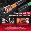 Geinxurn Impact Nut Driver Set, 10 Pieces 2.56”6”Long 1/4”5/16”3/8”7/16” 1/2”6