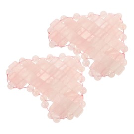 Baluue 1 Pair Jade Eye Mask Ice Eye Mask Under Eye Patches Travel Sleeping Mask Puffy Eyes Mask Stone Eye Mask Mask Cooling Eye Mask Beaded Eye Mask Crystal Stone Pink