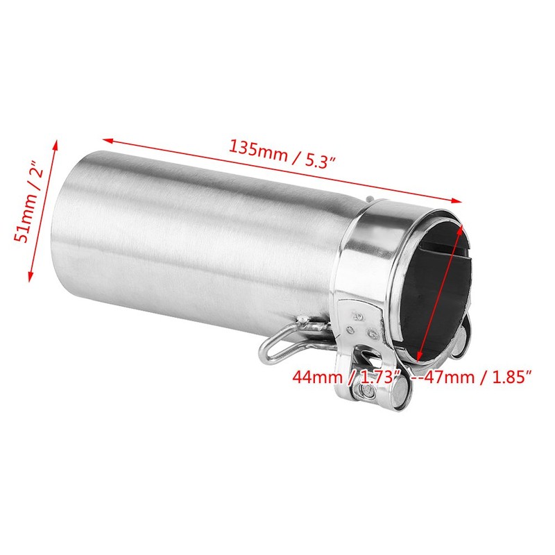 Motorcycle Exhaust Pipe, 51 mm Motorcycle Exhaust Pipe, Slip On