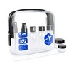 TWIVEE - Transparent toiletry bag with travel bottle set -