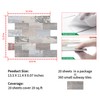 DEWOO 20-Sheet Peel and Stick Rustic Backsplash Wall Tile Self