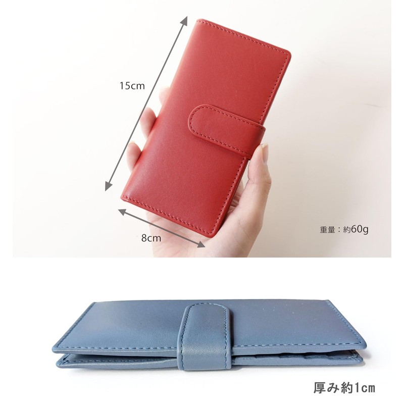 mieno Card Case, Large Capacity, Men's, Women's, Credit Card Slots,