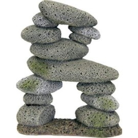 Rosewood Tall Pebble Archway Aquarium Decor