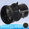 VIHOSE 4 Pcs Soffit Vent 6 Inch ABS Adjustable Exhaust
