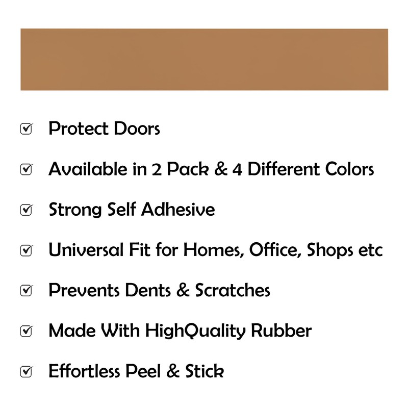 Rubber Bond Kick Plates (2 Pack) 6" x 33" -