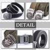 CHROME CRANE BLT046 Men's Braided Waist Belt Skull Buckle Design