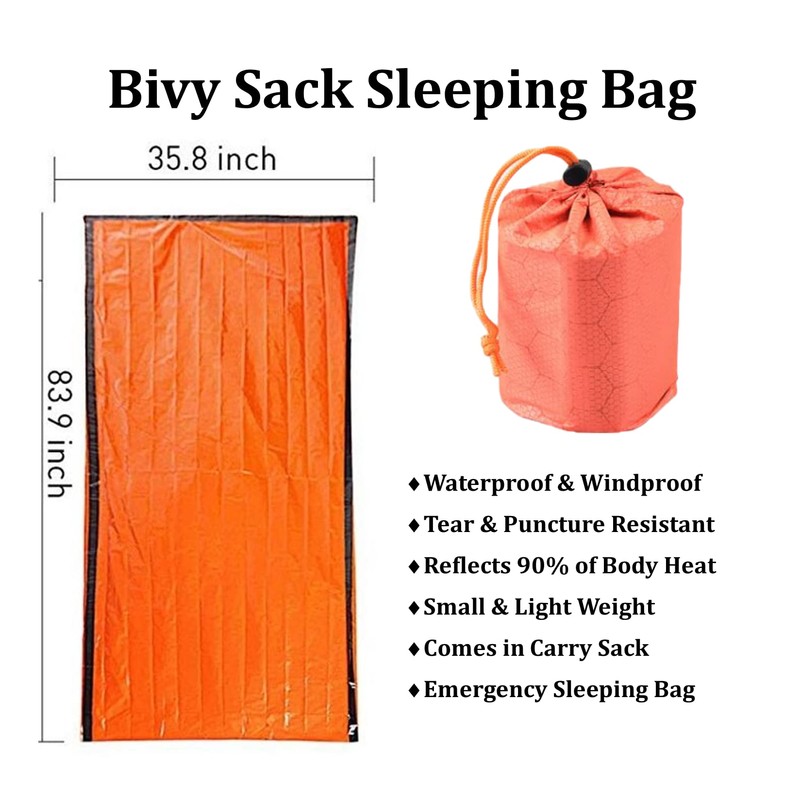 PREPSENTIAL Go Bag Emergency Survival Mini Kit (Khaki)