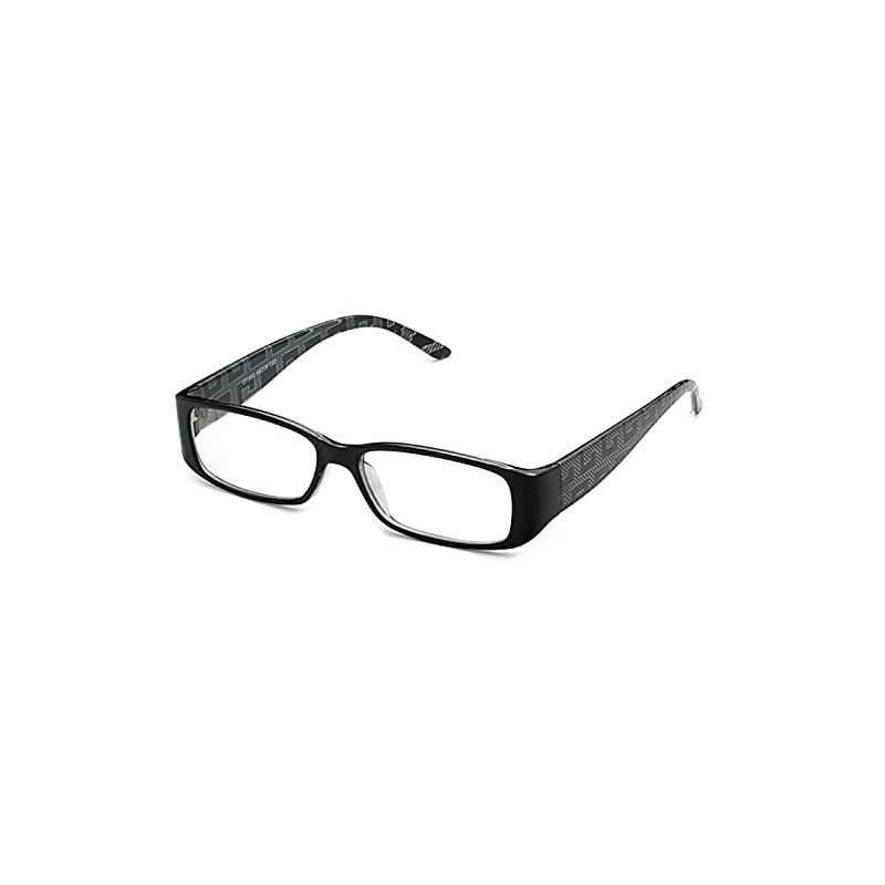 Unisex Clear Lens Plastic Fashion Glasses in Black