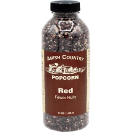 Amish Country Popcorn | 14 oz Bottle | Red Popcorn Kernels | Old Fashioned, Non-GMO and Gluten Free (14 oz Bottle)