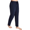 Latuza - Pantalones de pijama de punto para mujer, marino,