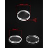 QWORK® 200PCS Coin Capsule Coin Holder - 25mm - Plastic