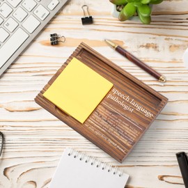 Speech Language Pathologist Gift Sticky Note Holder, Appreciation Thank You Gifts for Speech Language Therapist, Pathologist Therapy Graduation Self-Stick Note Pad Holders TZP64