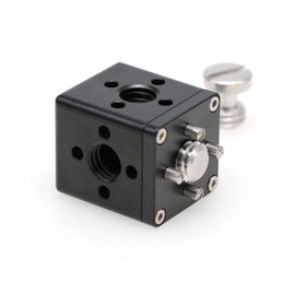 SZRMCC Camera Mount Cube Mini Adapter Mini 25mm 3/8" Screws Expansion Side Plate Kit for ARRI RED Canon Sony Camera Black