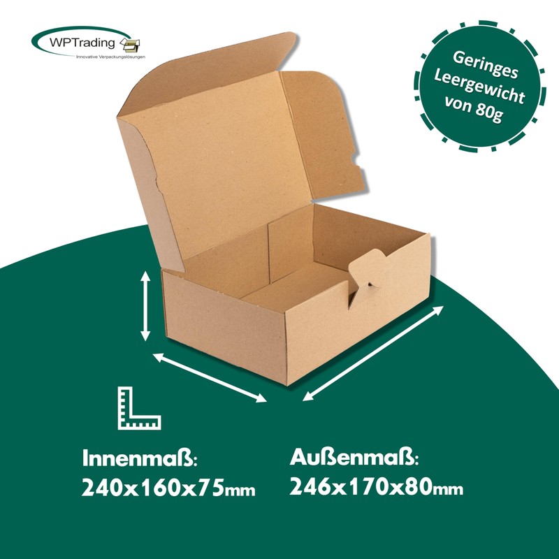 WPTrading - Pack of 50 DHL Small Parcel Cardboard Single