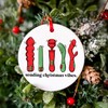 Dirty Santa Gifts For Adults - Sending Christmas Vibes Ornament