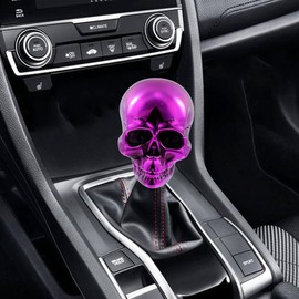 Meibaolin Skull Shift Knob Gear Shifter Knobs Automotive Manual Cars Purple