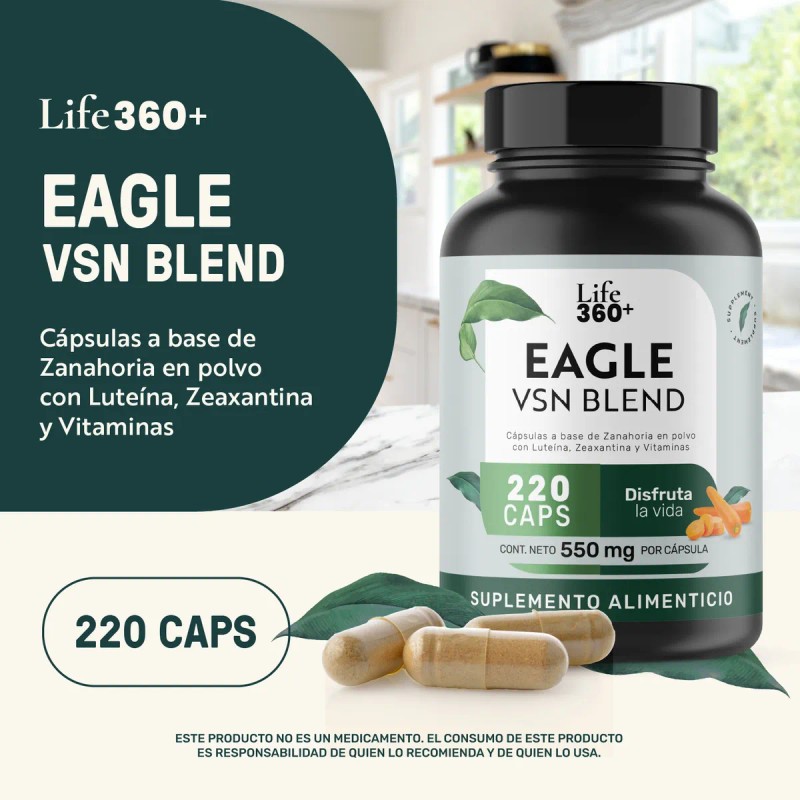 Lutena Capsulas Life360 Eagle Vision Blend 220 Cpsulas de Lutena