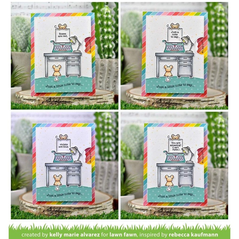 Lawn Fawn Clear Stamps Love Poems LF2167