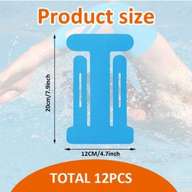 XFSRG Pack of 12 Kinesiotapes Elbow Pre-Cut Waterproof Elastic Stabilisation Kinesiology Bandage for Sports Durable Support (Blue)