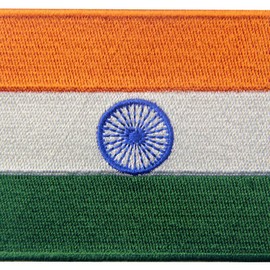 India Flag Embroidered Emblem Indian Iron On Sew On National Patch