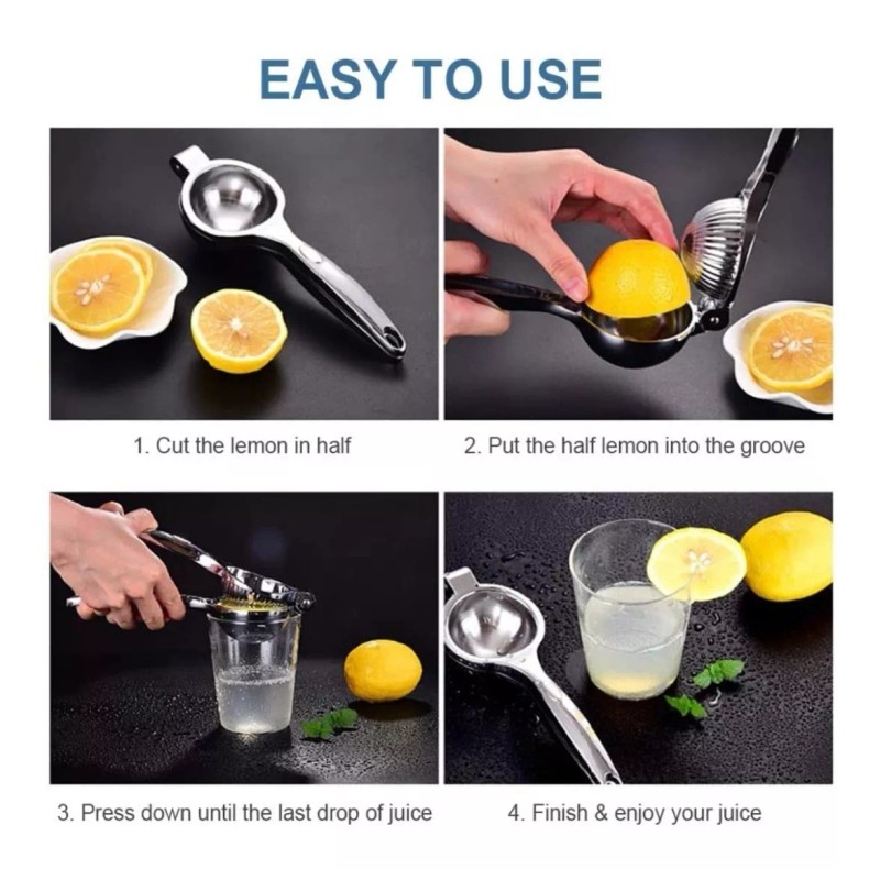 Clicmania Exprimidor Limones Limas Manual Acero Inoxidable Restautante
