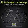 VELMIA Bicycle lock with programmable combination lock and reflector strips